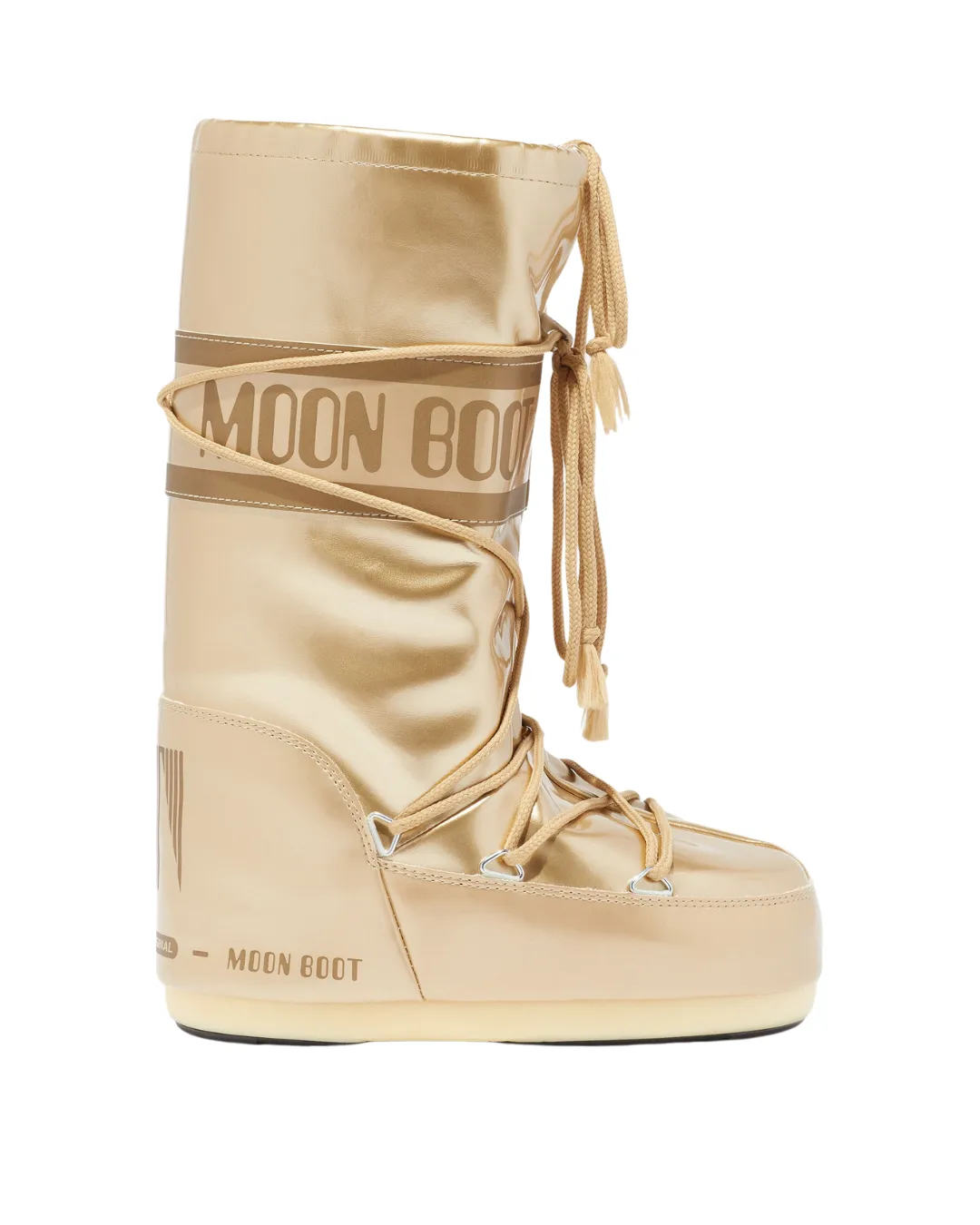 MOON BOOTS <br>  Icon Gold Vynyl Size 39-41 <br> RRP $ 650