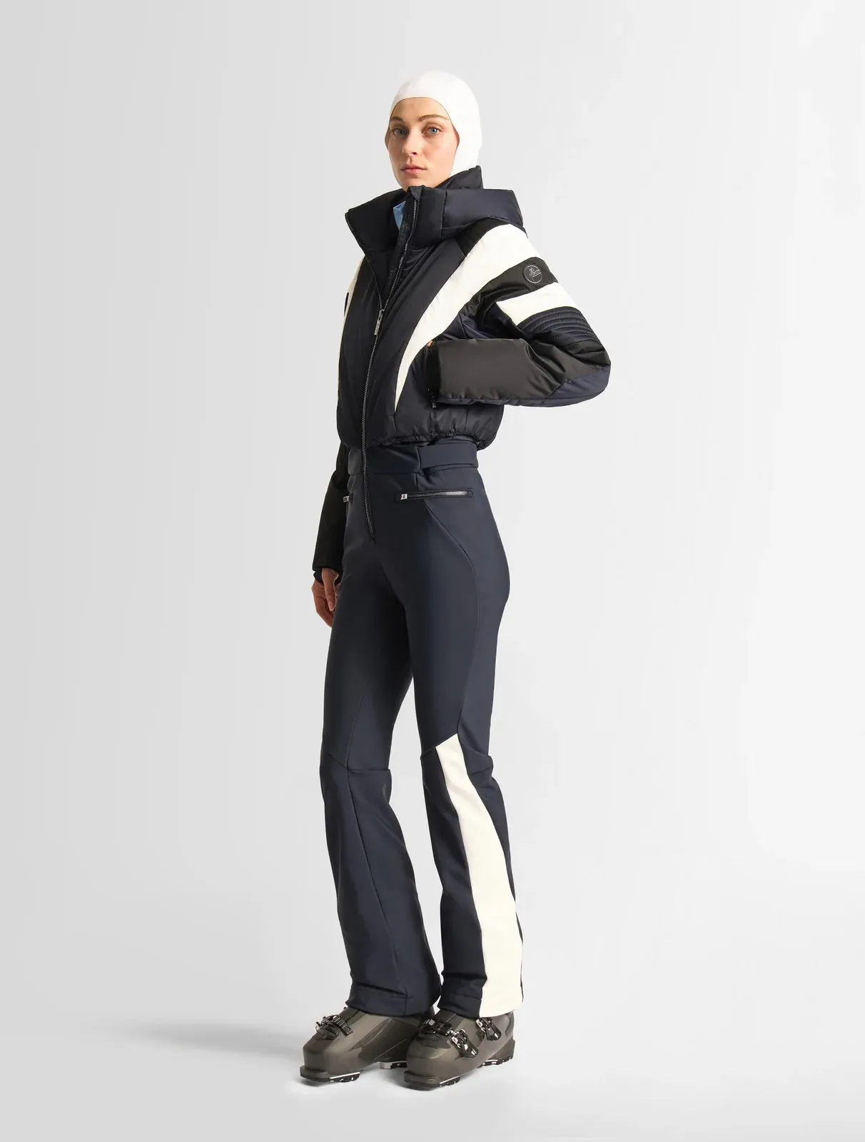 FUSALP <br> DARK BLUE JULIENNE SKISUIT SIZE 6/8  <br> RRP $2800