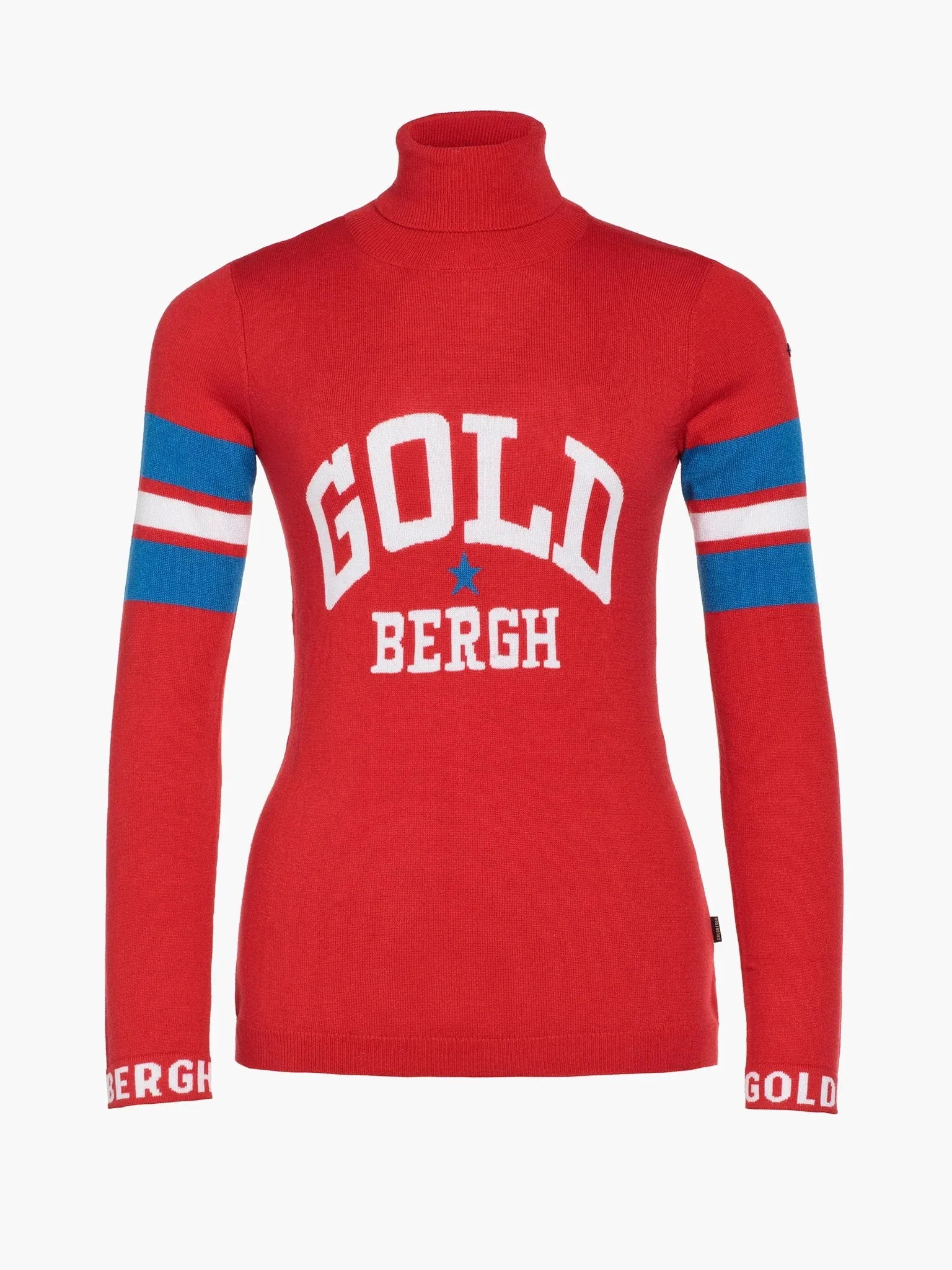GOLDBERGH <br> Red Biscuit long sleev Knit Weater Size S <BR> RRP $490