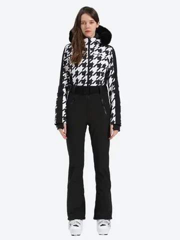 GSOU SNOW <br> Ski Suit Faux Fur L/XL <br> RRP $970
