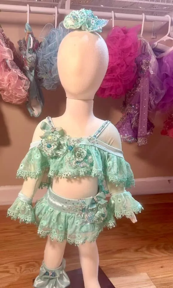TT-97 Mint green glitz swim 12/2-18/3