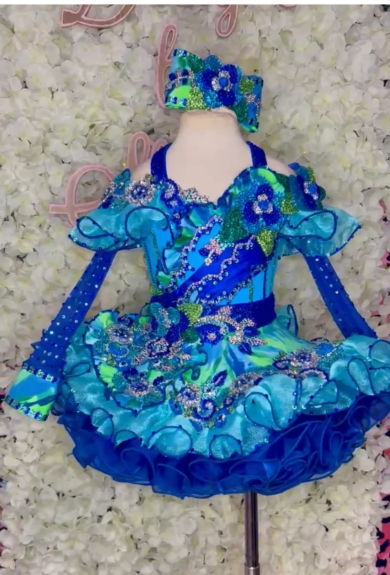 TT- 18/3 Royal/Lime Shuggy Dress