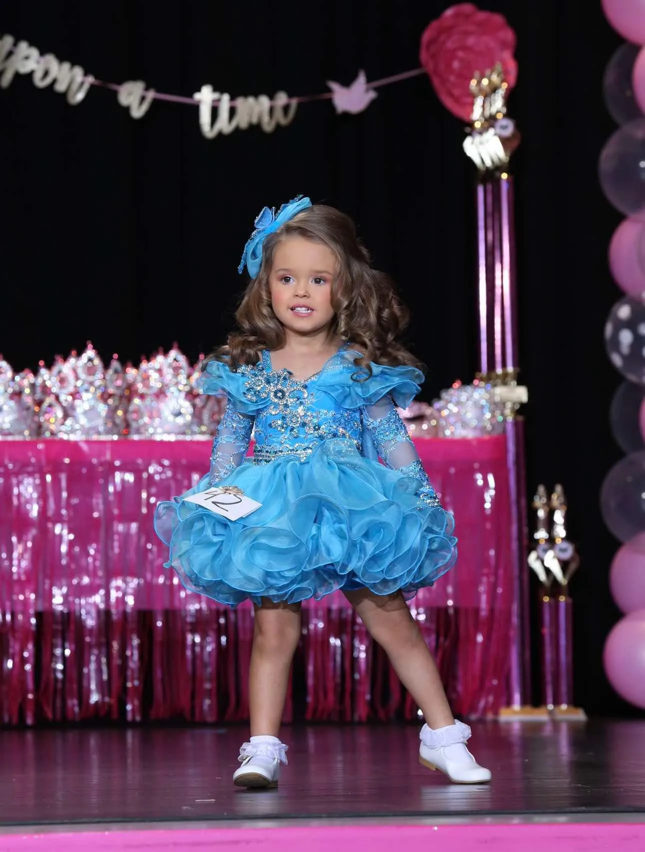 TT-73 18/3 Turquoise Toni O Glitz dress