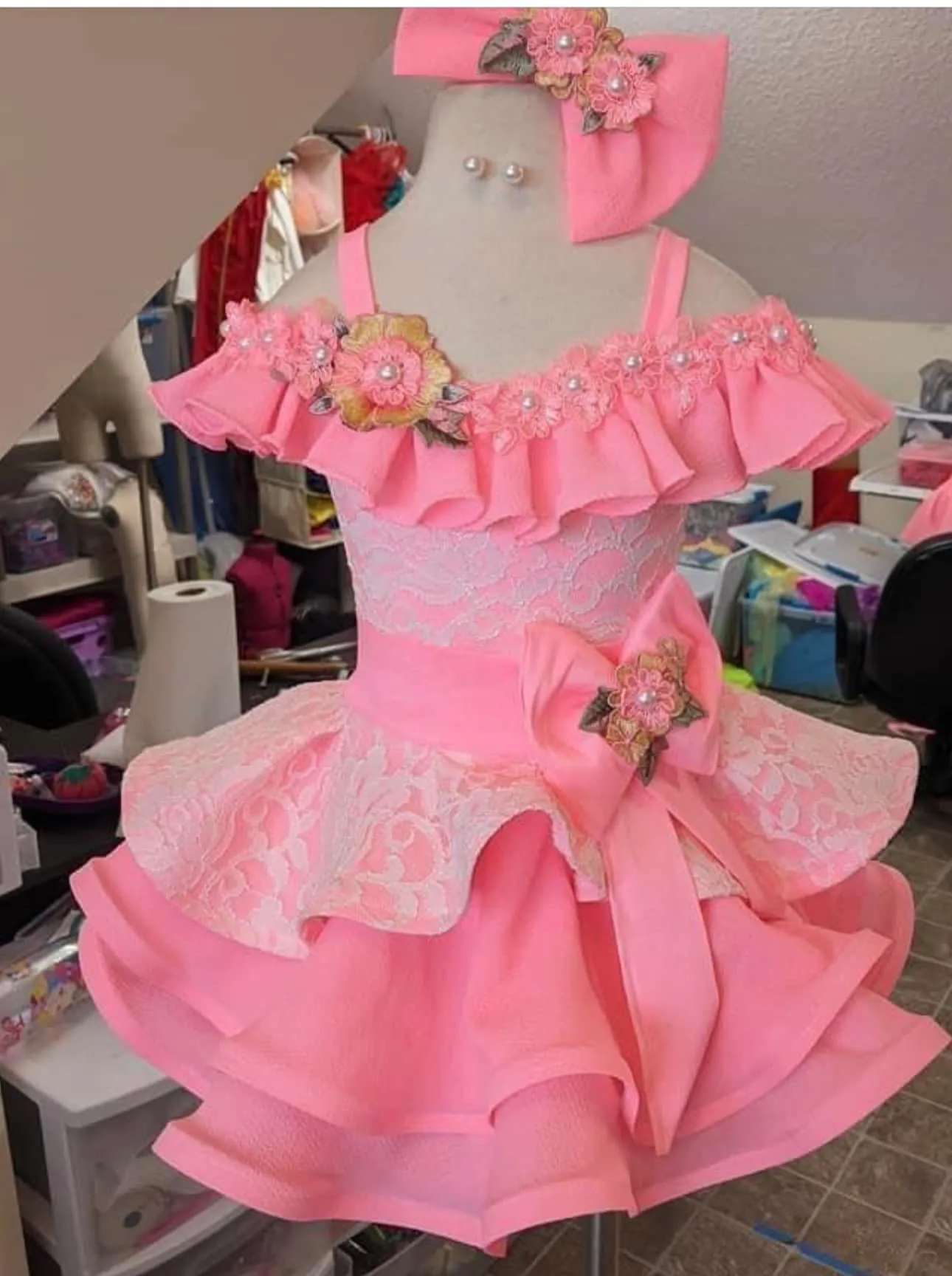 TT- 2/4 Coral/ Pink Natural Shuggy