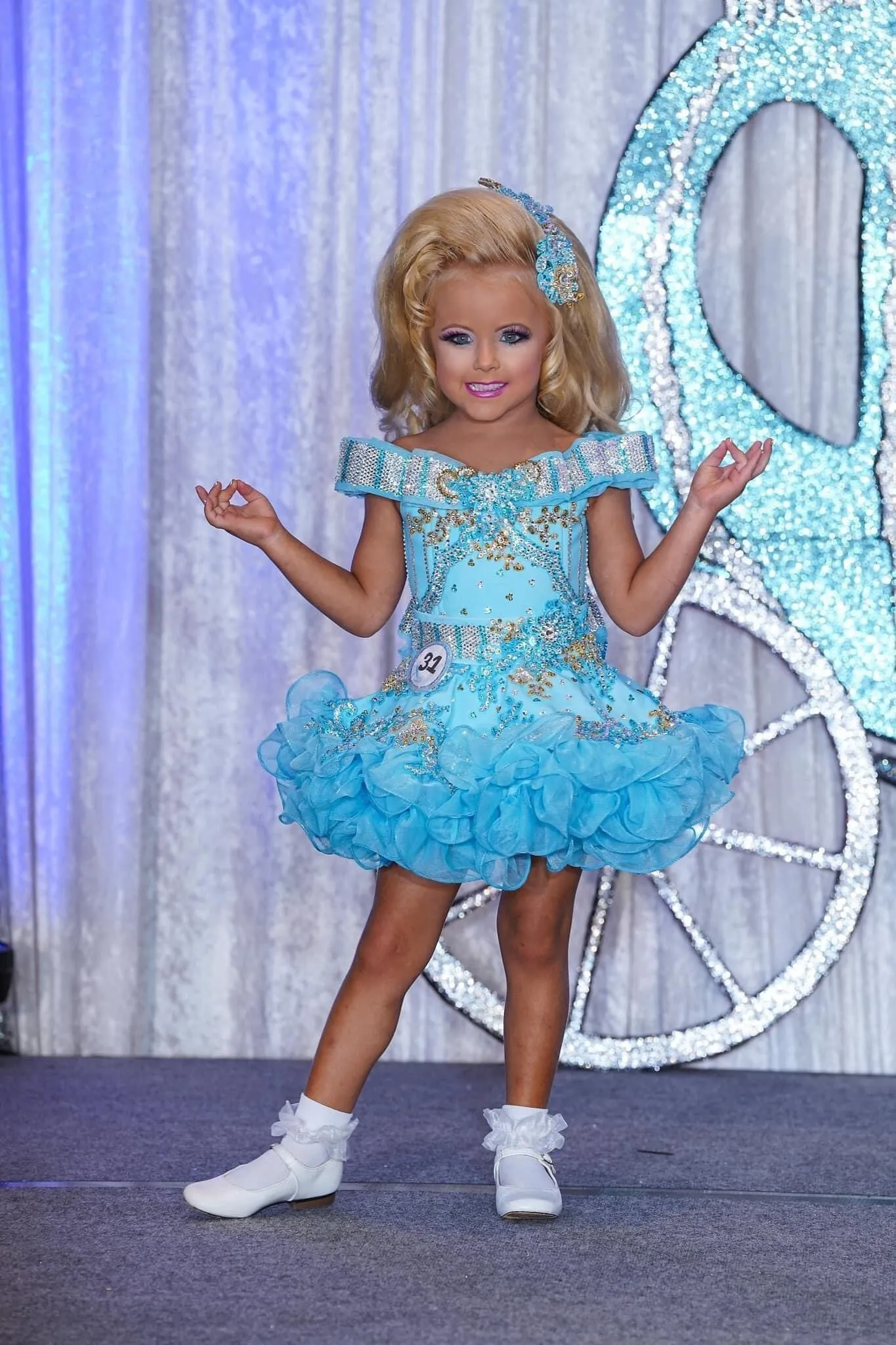 TT- 2/4-3/5 Turquoise Connie Glitz