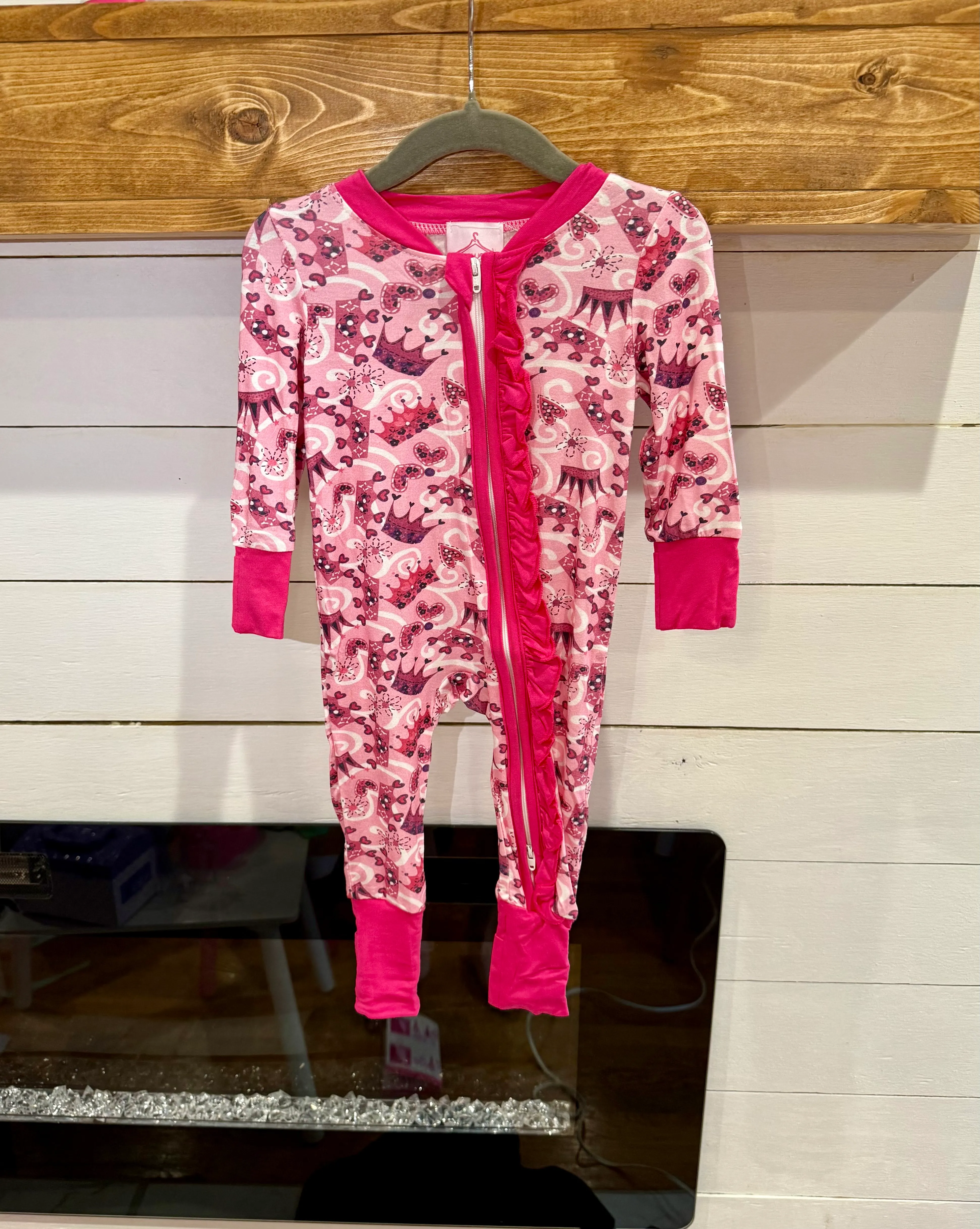 3-6 month Crown Bamboo Jammies- MCC