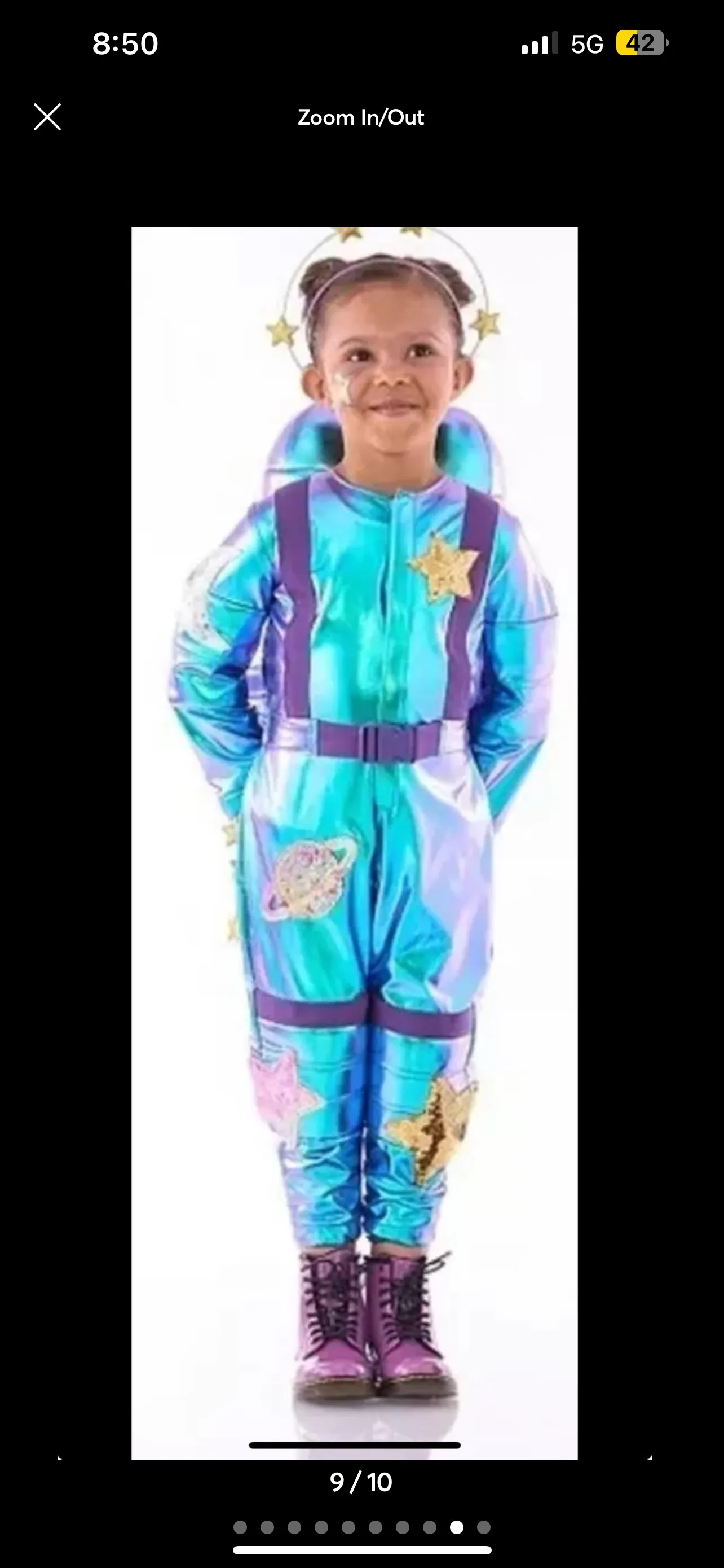 113-A Cosmic Sparkle Astronaut Galaxy/Alien/Space OOC 2T