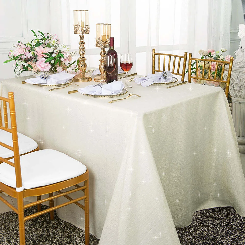 90"X156" Poly Ivory