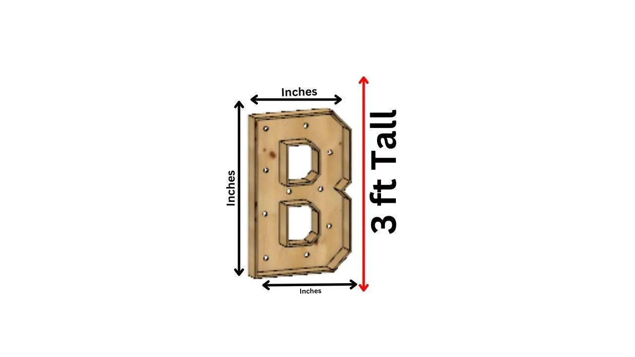Marquee Letters 3ft "B"
