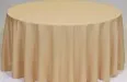 60"X120" Tablecloth Banquet Poly - Caramel