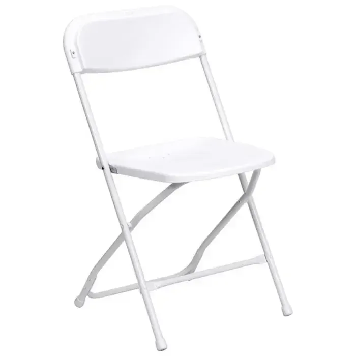 White Plastic Folding Chair