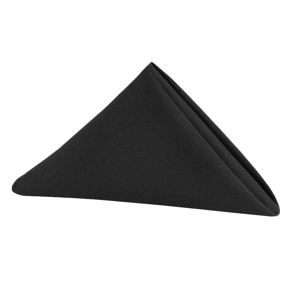 20"X20" Napkin Poly Black