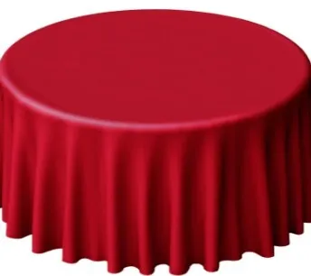 120" Rd Poly Tablecloth - Holliday Red