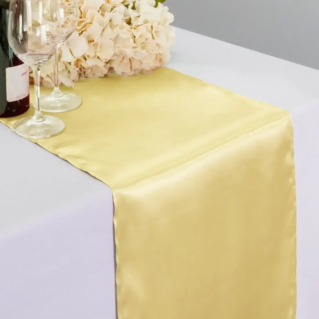 Table Runner - Satin Gold 14x108
