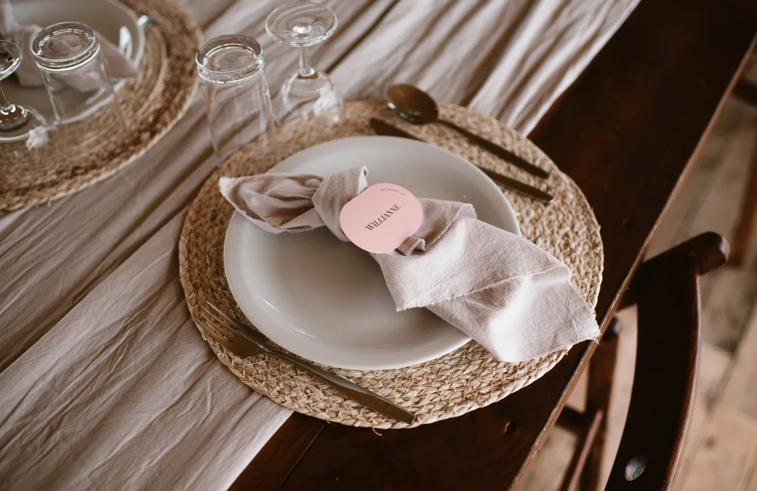 Rieten placemat