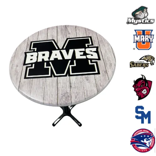 Custom School Logo Tables