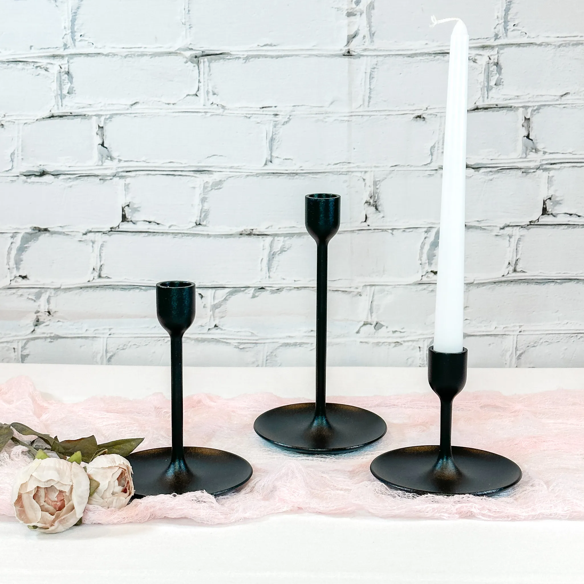 Black Candlesticks (Skinny)