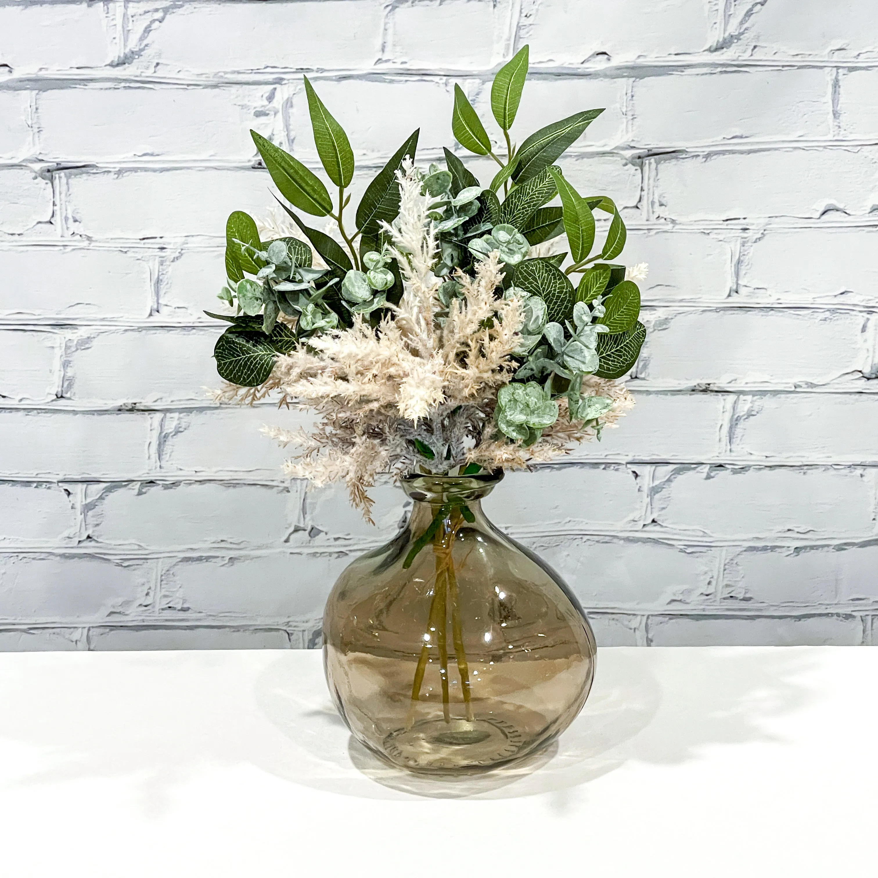 Sand Glass Balloon Vase - 7"