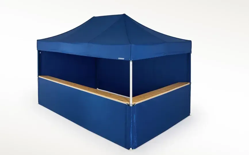 Schnell-Aufbau-Theke aus Holz