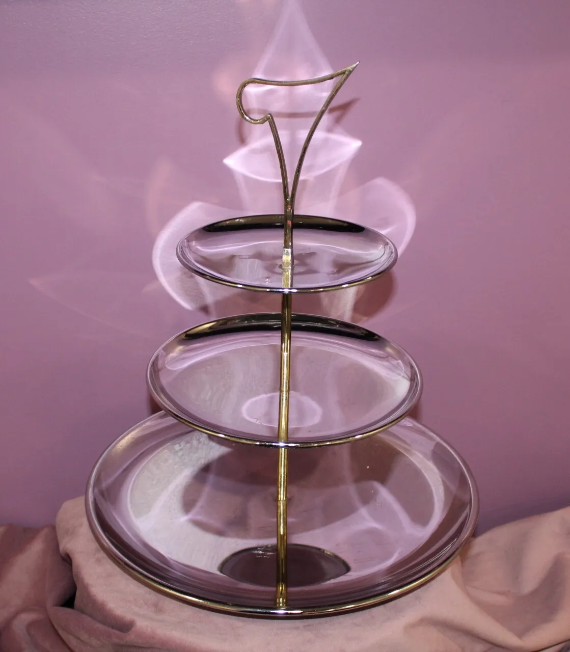 Vintage Kromex Triple Tier Tray