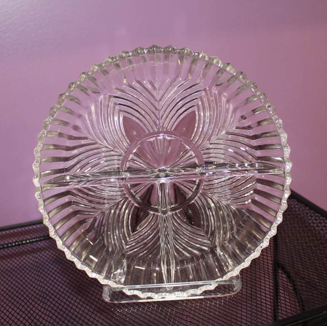 Vintage Glass Appetizer/Dessert Plate