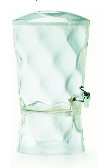 3 Gallon, 11.5L Acrylic Beverage Dispenser on stand
