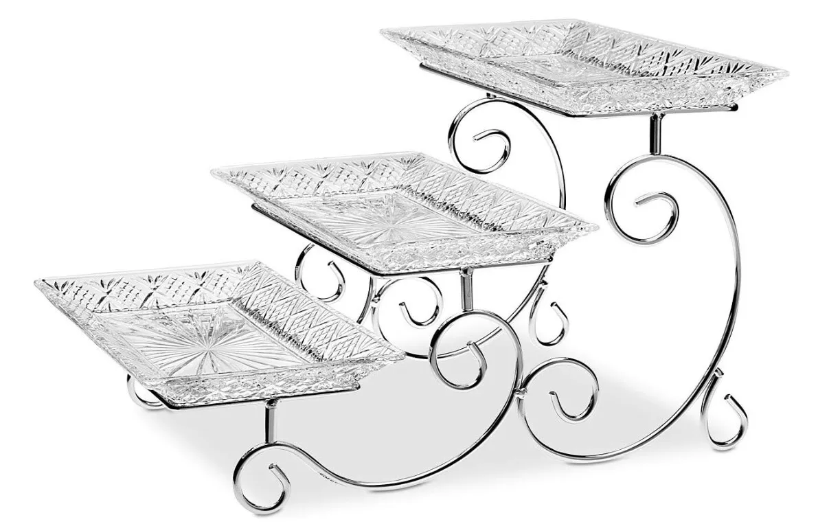 3 Tiered Godinger Buffet Stand