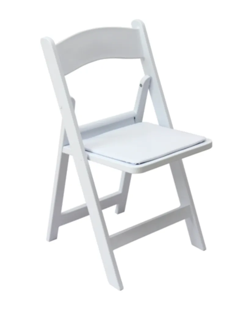 Resin Folding Chair with Vinyl Padded Seat