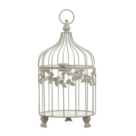 14.3 White tabletop bird cage