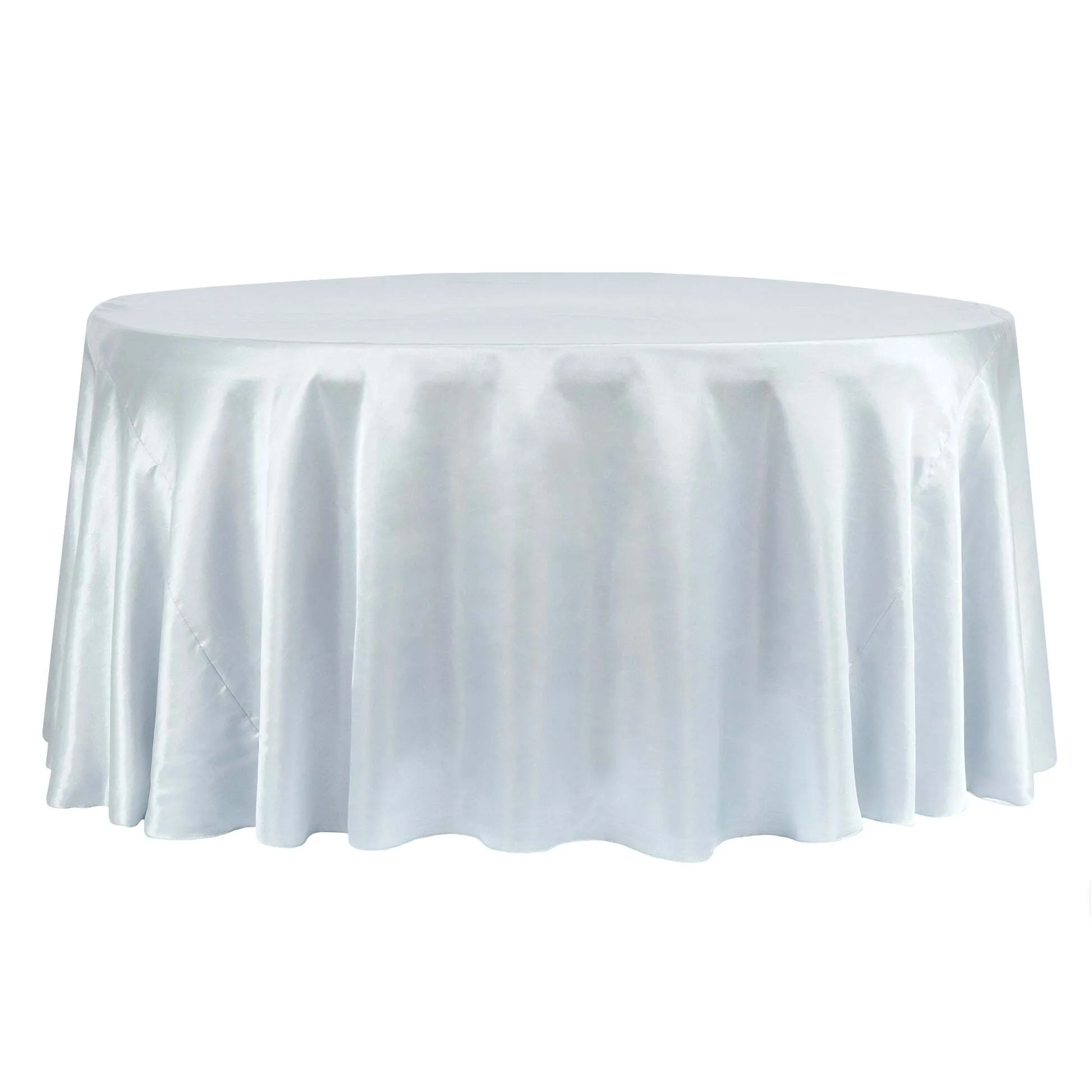 Satin  Round 108" Tablecloth - Lavender