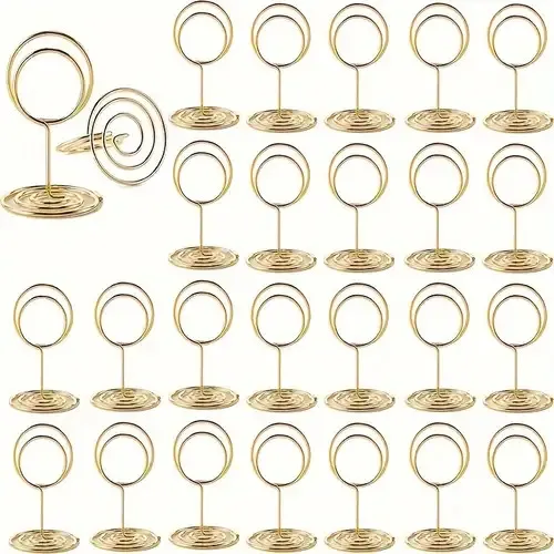 1Set/20Pcs Table Number Holder, Place Card Holder, Small Size Table Card Holder Photo Holder for