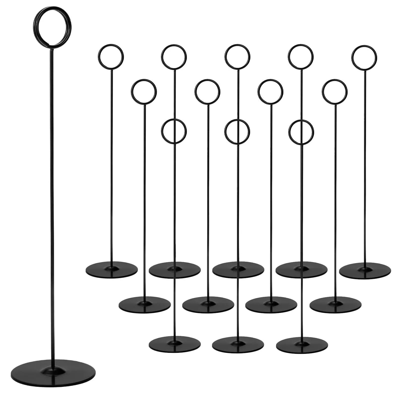 Tall black table numbers