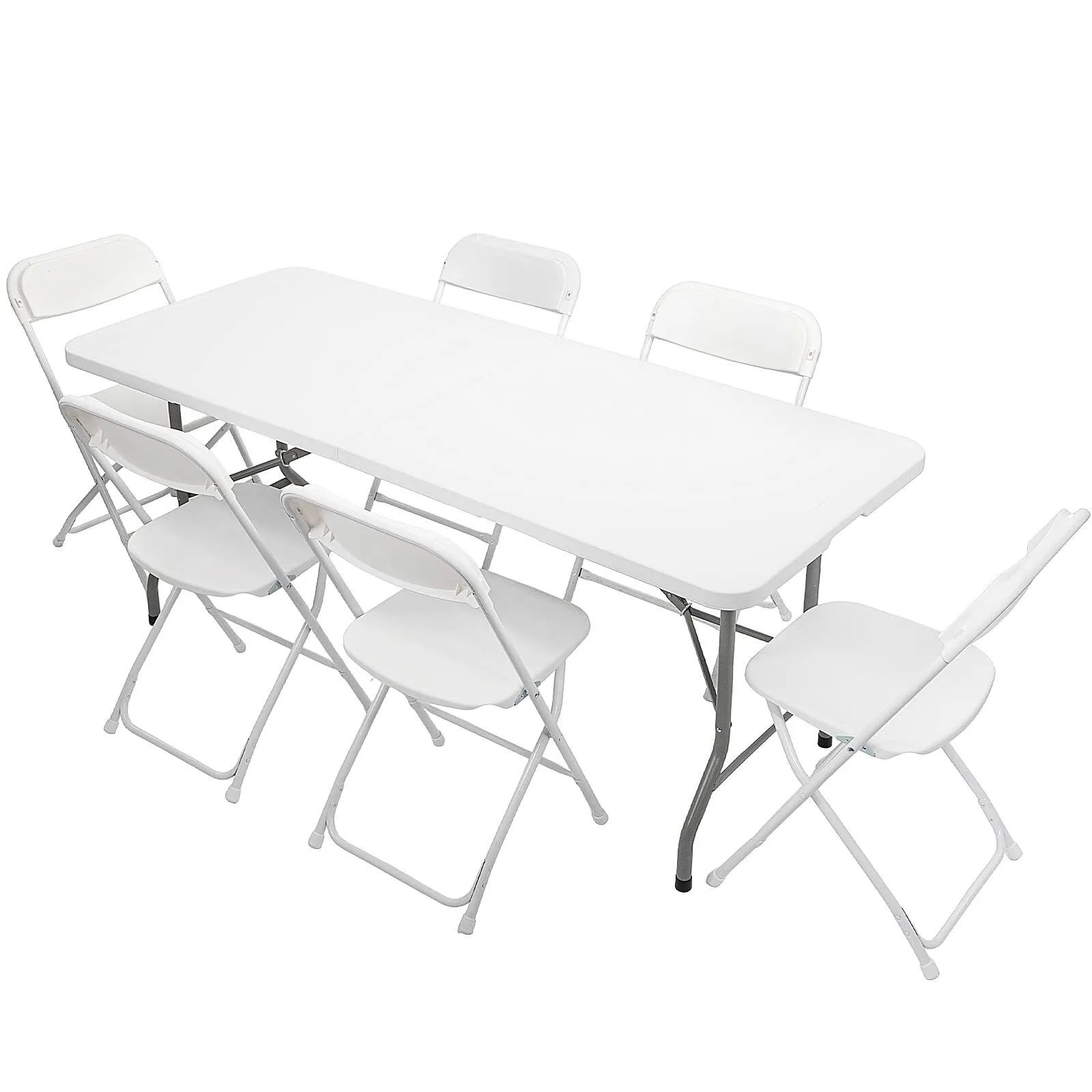 6Ft Folding table and Chairs