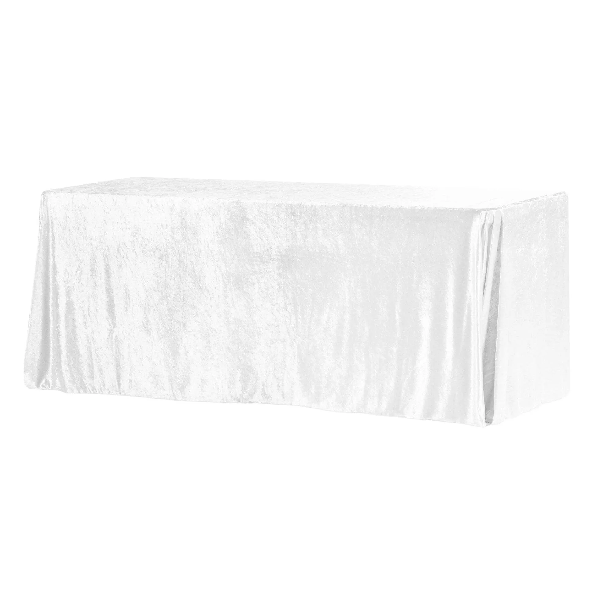 Coral Velvet Rectangle Tablecloth, 90"x132" for 6 Foot Table 