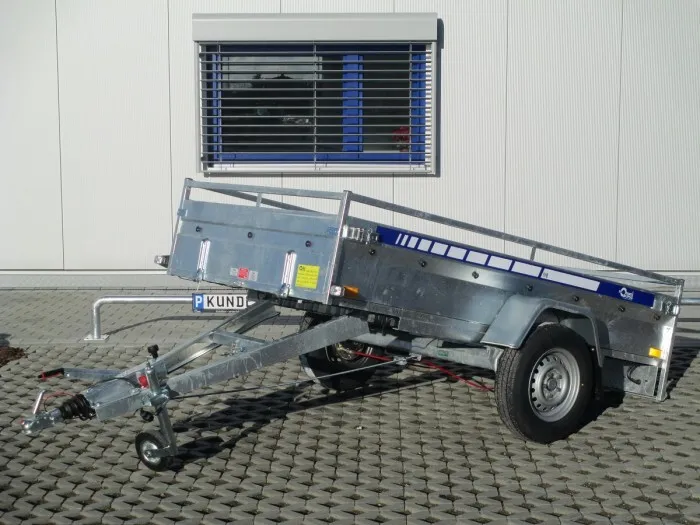 Produkte Kastenanhänger 1300KG kippbar 2440x1250x440mm