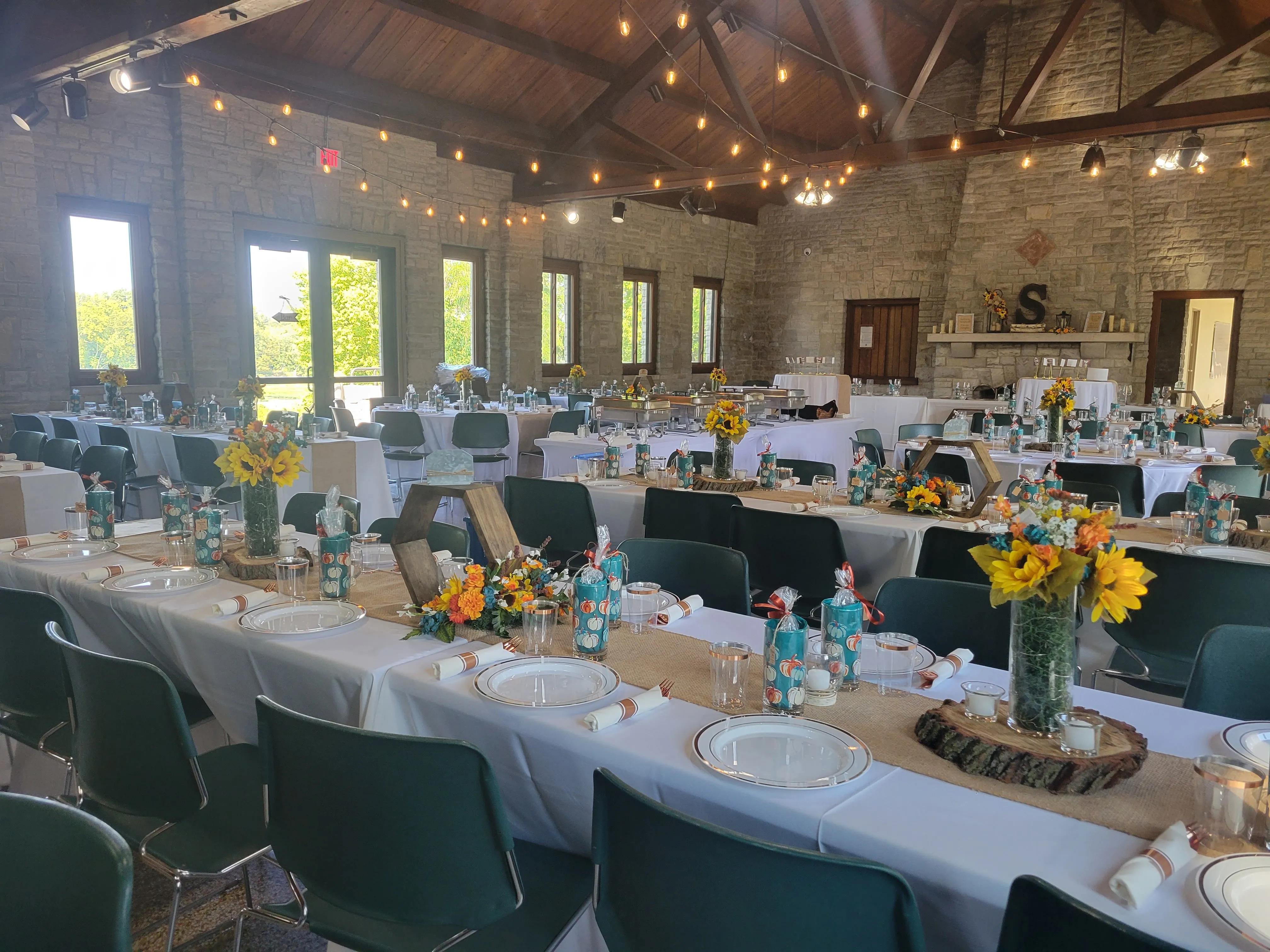 Wedding Reception Table Decor / Rehearsal Dinner