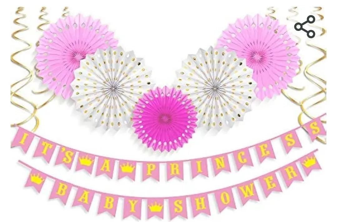Baby Shower It's Princess Pinks & Gold
