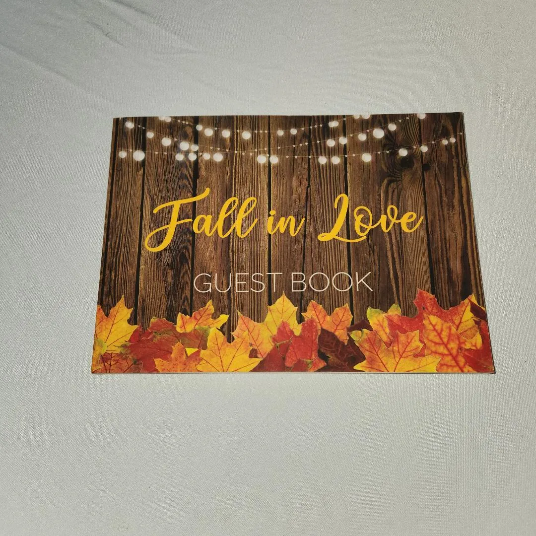 Guestbook Fall In Love Paperback Modern FOR SALE ONLY