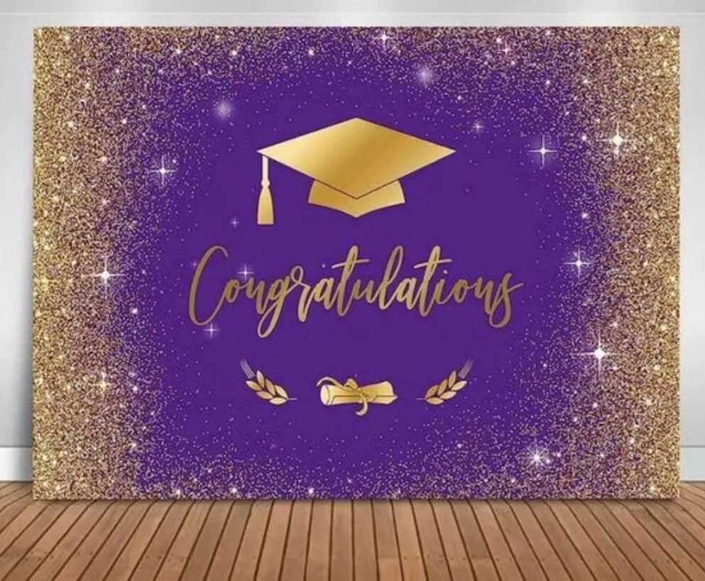 Purple & Gold Graduation Party Rental Package  #3