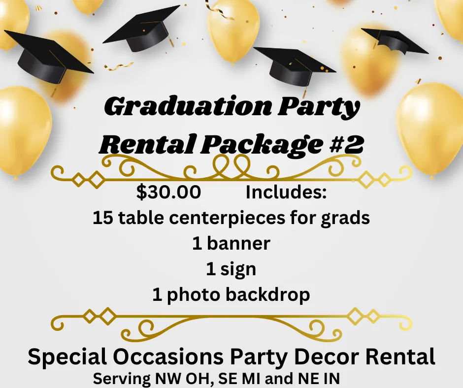  Graduation Package 2 Red and Black Themed 