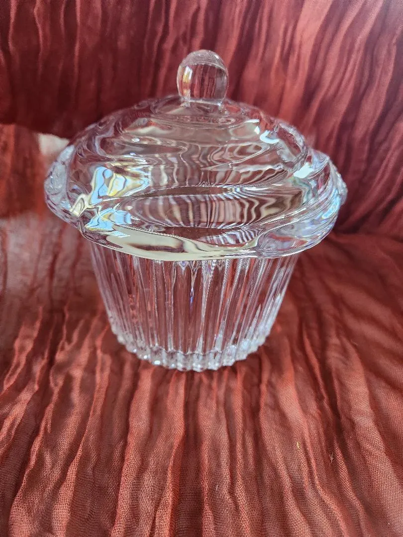 Crystal Glass Cupcake 2 Pc Treat Holder Dessert Bar
