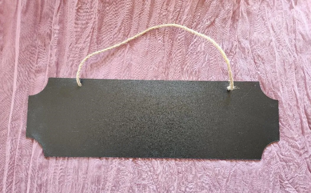 Chalkboard Sign Hangs Rectangular