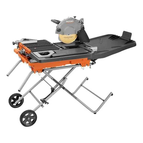 Ridgid 10" Wet Tile Saw with Stand (Diamond Blade Sold Separately)