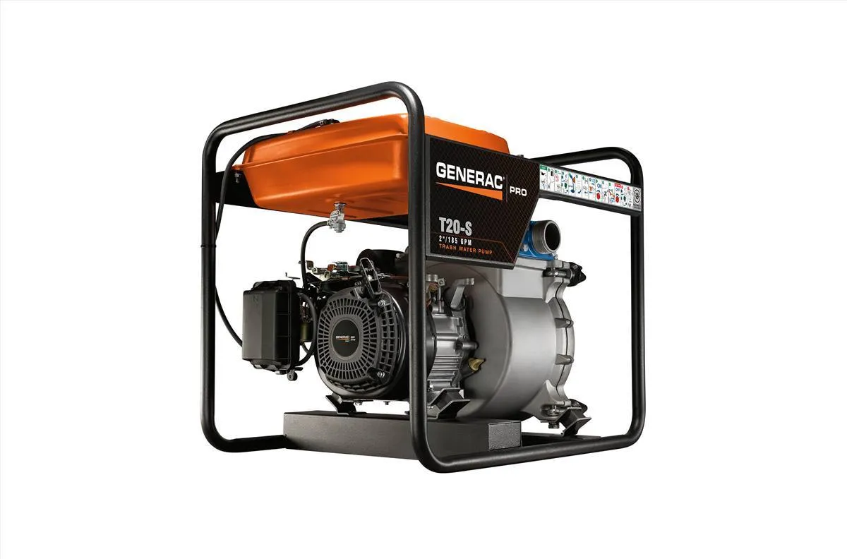 Generac 2" Semi-Trash Pump w/100' discharge hose