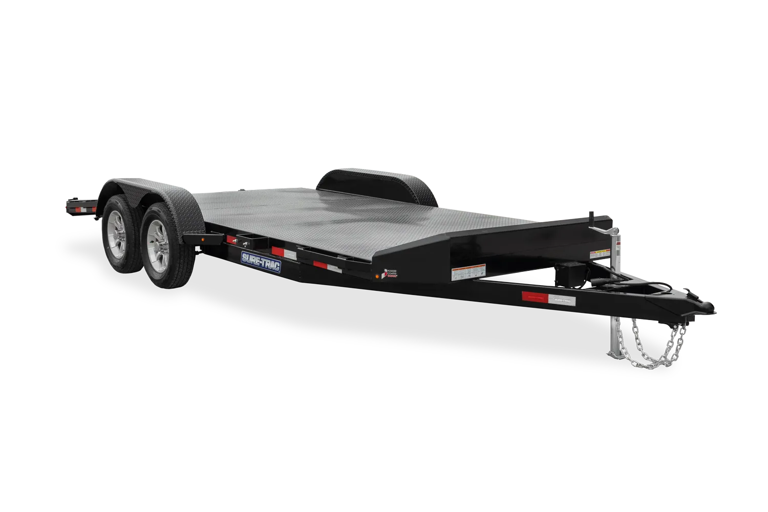 Steel Deck 16k lb GVWR trailer 16'