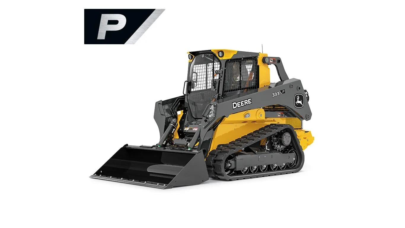 John Deere skid steer 333P 100hp with bucket