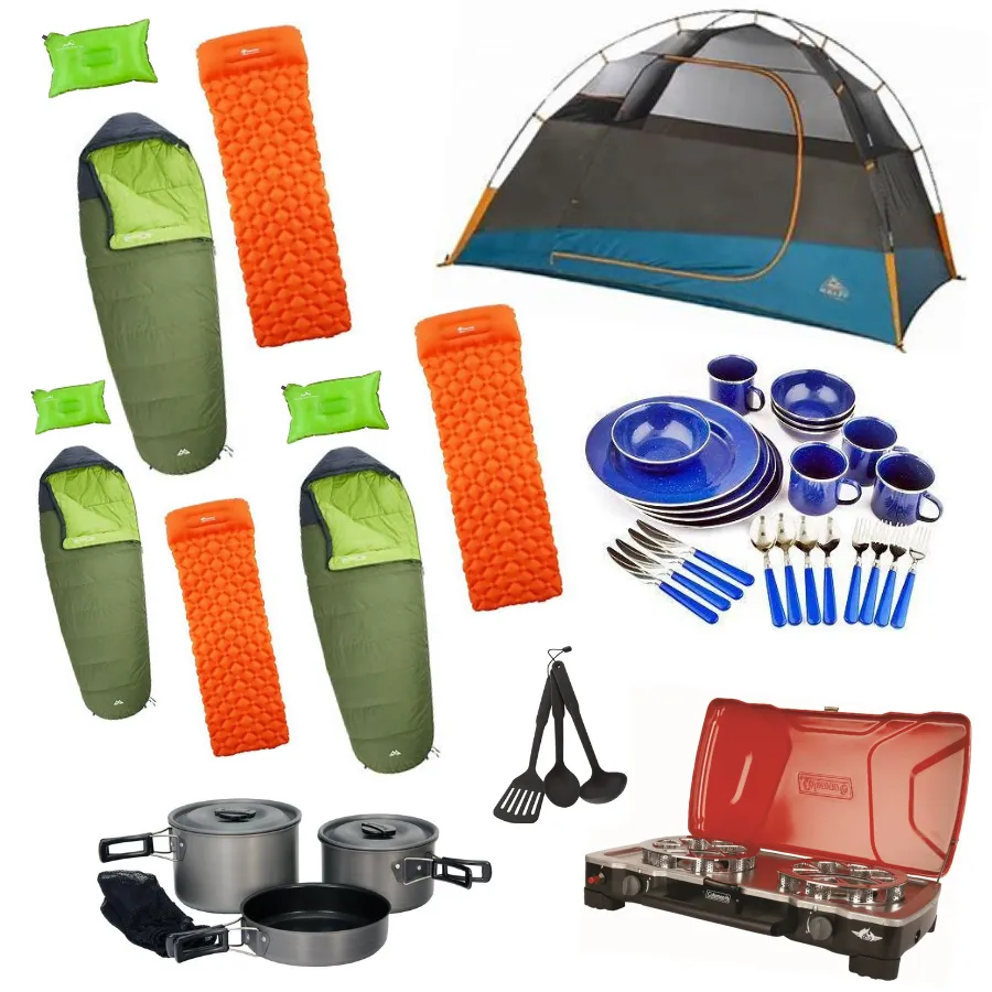 Complete Seattle Camping Rental Kit (3 People) Seattle Gear Rental