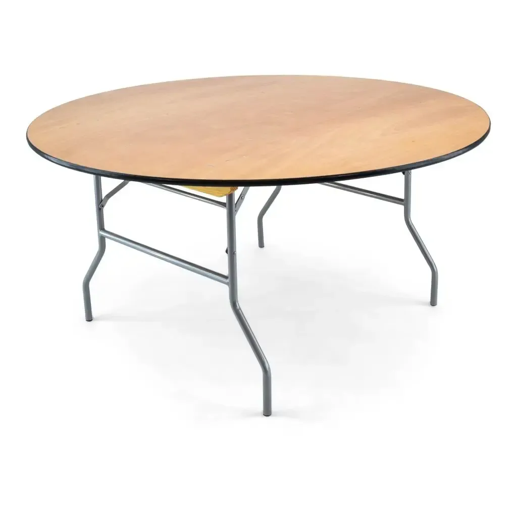 60" Round Wooden Table