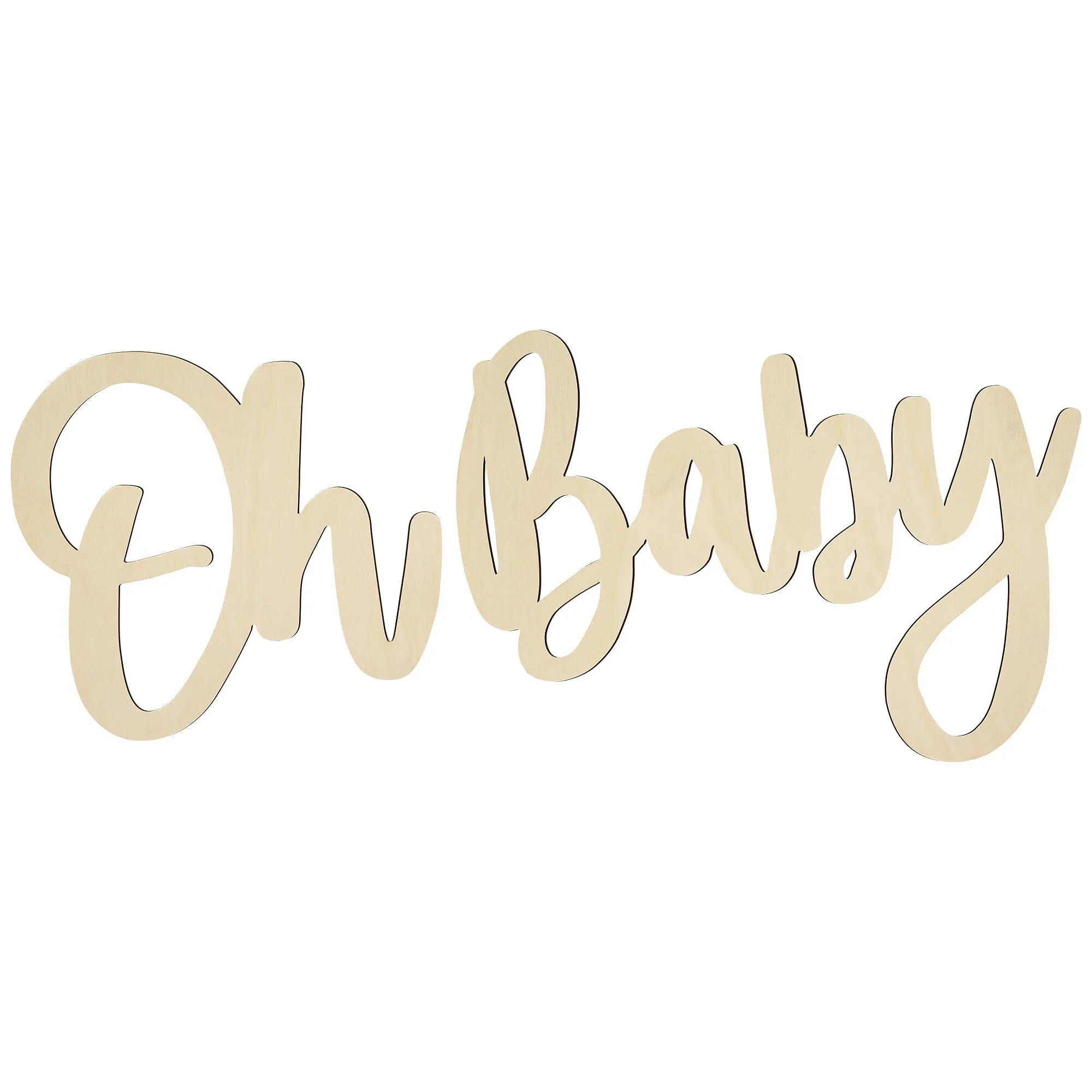 Oh Baby Wood Sign