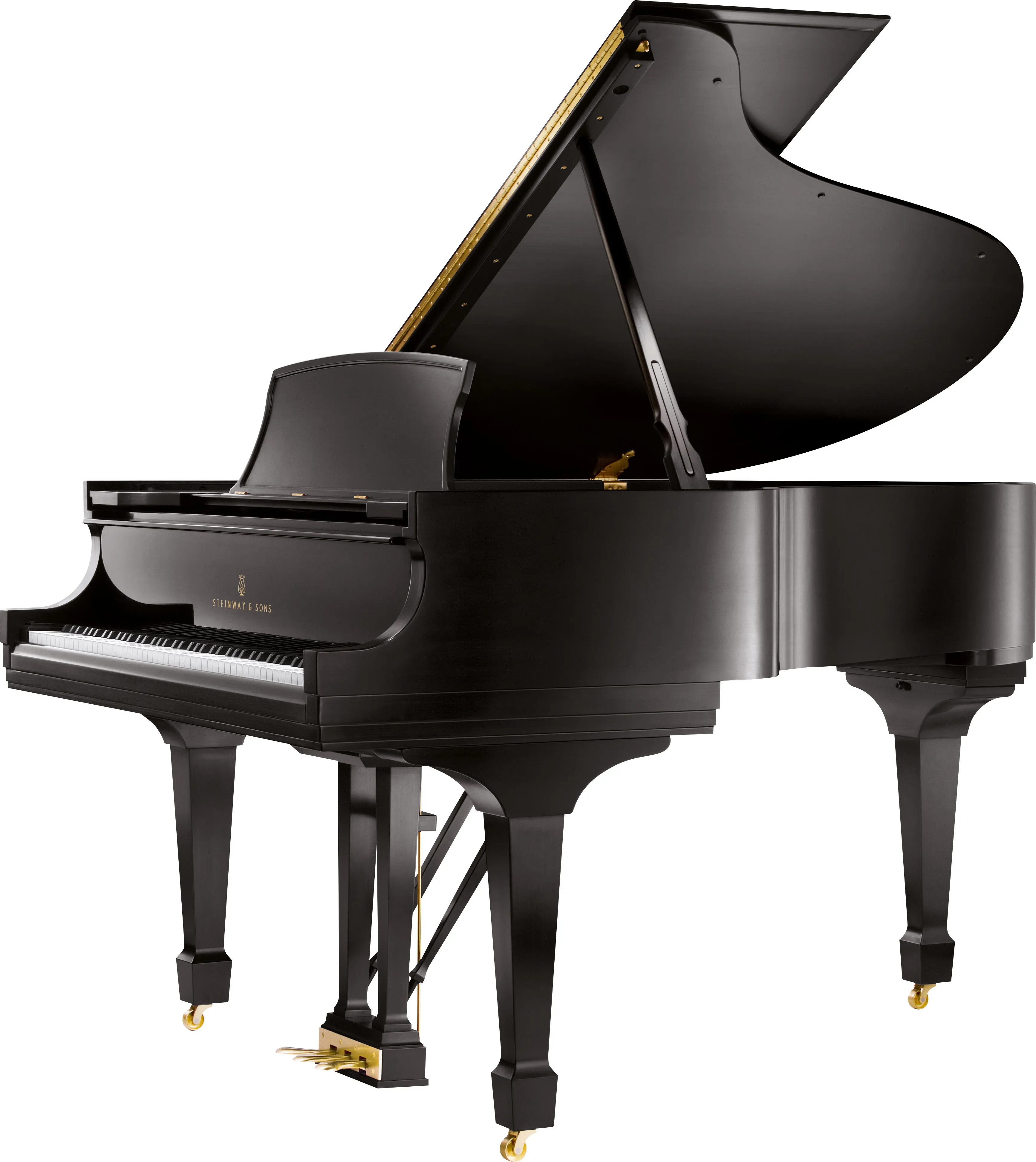 Steinway 6'4" Baby Grand Piano Shell Black Lacquer